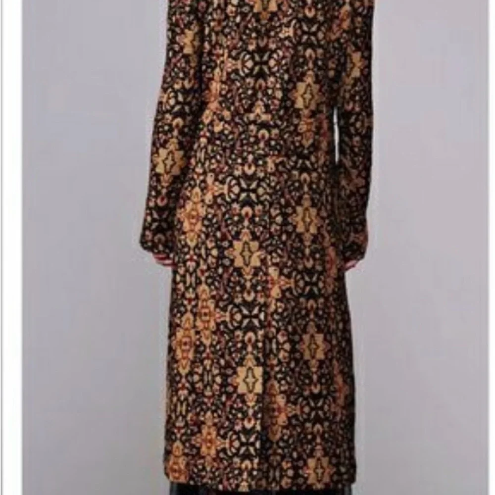 Free People Boho Tapestry Printed Long Coat | Oversized Festival Duster Jacket - Picture 3 of 10